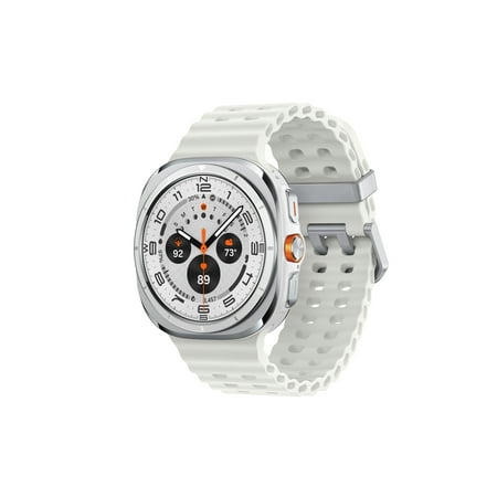 Samsung - Galaxy Watch Ultra Titanium Smartwatch 47mm LTE - Free 2 years of data and texting included - Titanium White - (2025)