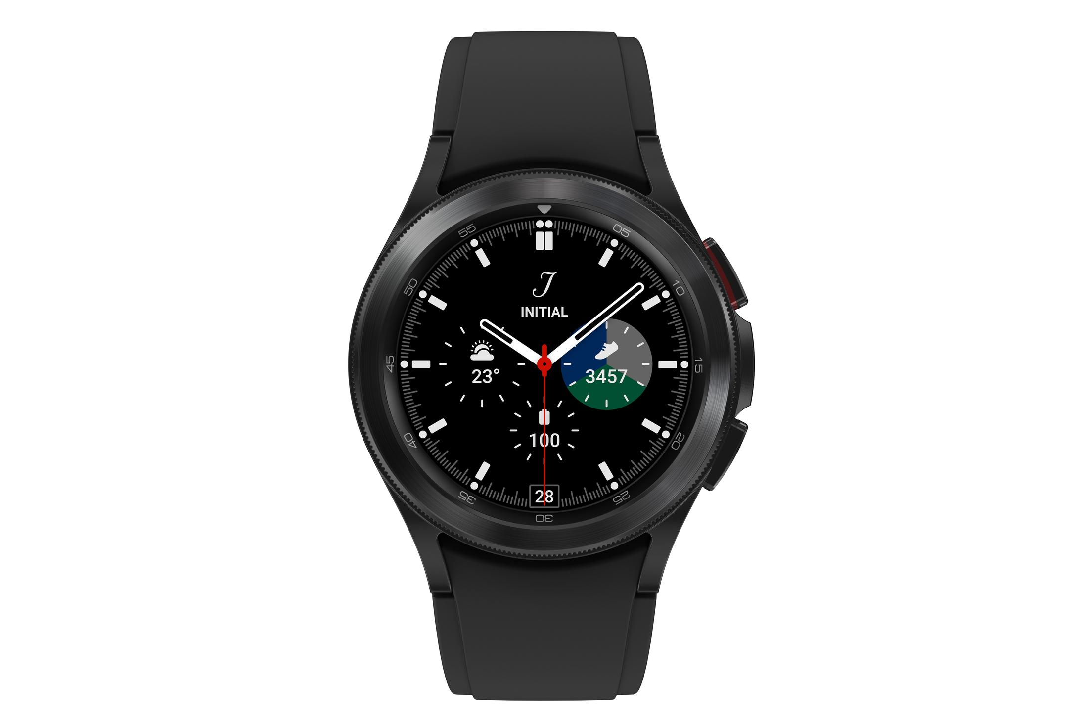 Samsung Galaxy Watch4 Classic 42mm Smart Watch w/ Bluetooth, Stainless Steel, Black - image 1 of 4