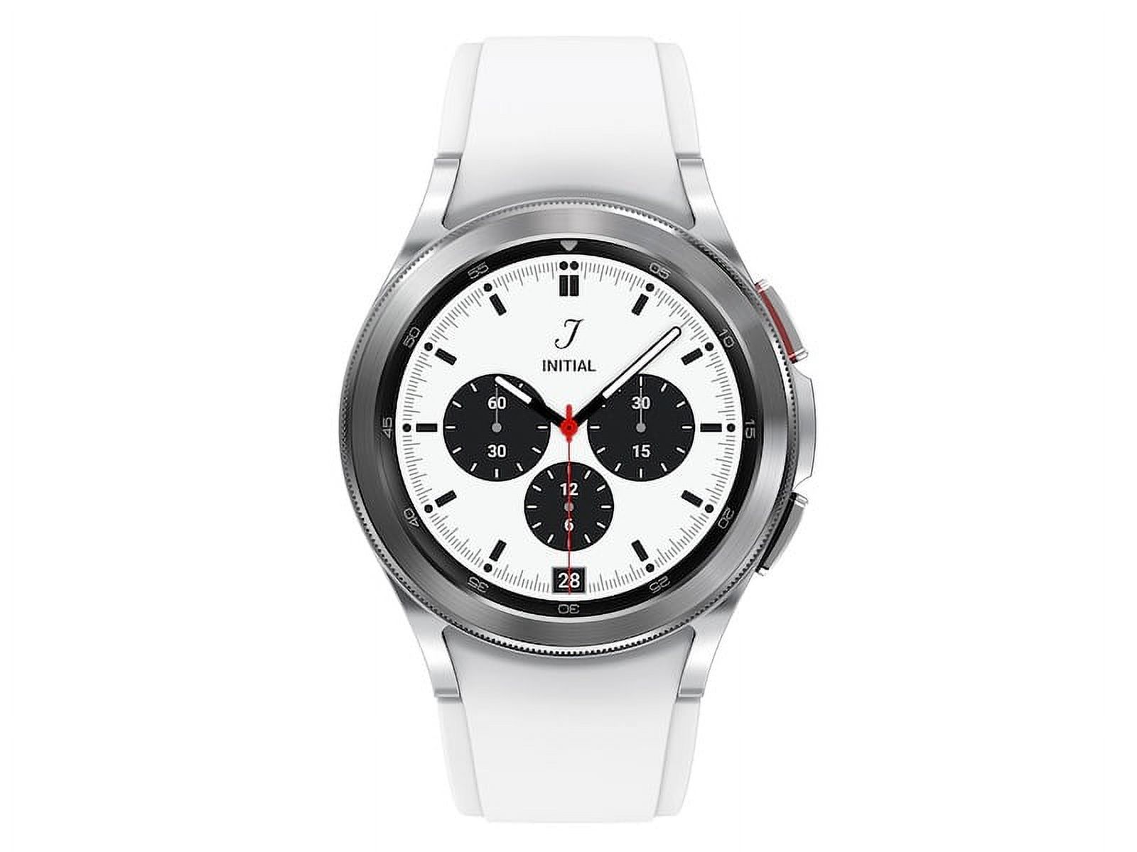 Samsung Galaxy Watch4 Classic 42mm Smart Watch w/ Bluetooth, Stainless Steel, Silver - image 1 of 6