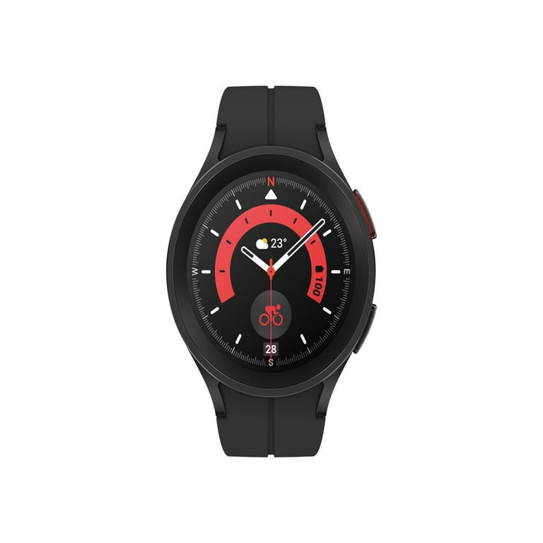 Samsung Watch5 Watch, 45mm Titanium Bluetooth Smart - Pro Galaxy Black