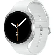 Samsung Galaxy Watch8 44mm Bluetooth Smart Watch, International Version, Silver, White Band