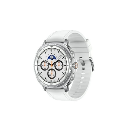 Samsung - Galaxy Watch8 Classic Stainless Steel Smartwatch 46mm BT - White - (2025)