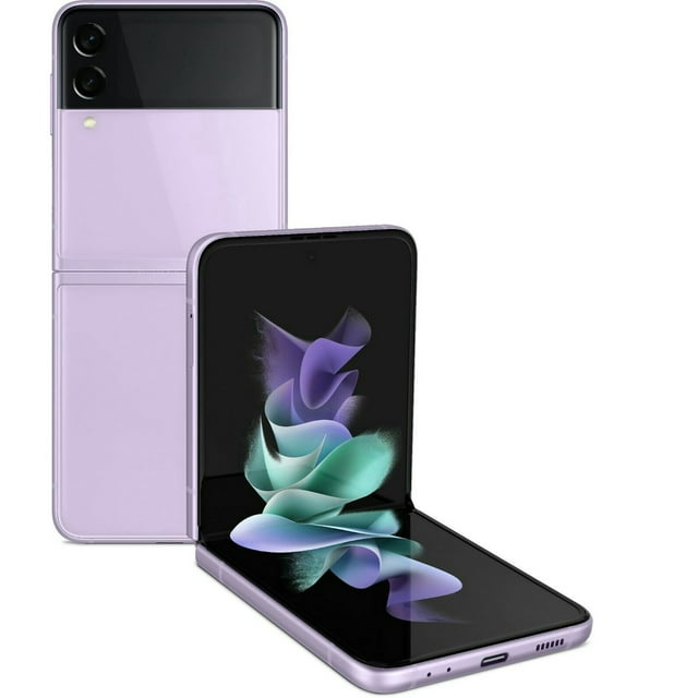 Samsung Galaxy Z Flip 3 5G SM-F711U1 256GB Purple (US Model) - Factory Unlocked Cell Phone - Very Good Condition