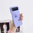 thumbnail image 1 of Samsung Galaxy Z Flip 3 Case Liquid Silicone, Slim Fit Premium Soft Silicone and PC Shockproof Phone Cover, Upgraded Camera Protection and Microfiber Lining Phone Case,Purple, 1 of 12