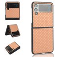 thumbnail image 1 of for Samsung Galaxy Z Flip 3 Case, Samsung Z Flip 3 Cover, Thin TPU Edge Shockproof PU Leather Protective Phone Case for Samsung Galaxy Z Flip 3 5G,Gold, 1 of 5