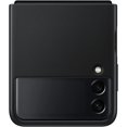 thumbnail image 1 of Samsung Galaxy Z Flip 3 Leather Cover Black - EF-VF711LBEGWW, 1 of 10