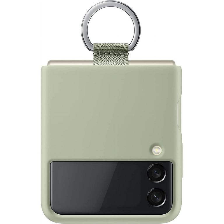 Samsung Galaxy Z Flip Case, Matcha Green Silicone, Shockproof