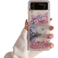 thumbnail image 1 of for Samsung Galaxy Z Flip 4 5G 2022 Case,Glitter Case Liquid Bling Sparkle Luxury Flowing Floating Quicksand Beautiful Landscape Pattern Soft TPU Clear Case Girls Women for Galaxy Z Flip 4, 1 of 14