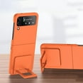 thumbnail image 1 of for Samsung Galaxy Z Flip 4 5G Case, Full Body Cover Frosted Hard PC Ultra-Thin Anti-Scratch Shockproof Protective Hidden Kickstand Phone Case for Samsung Galaxy Z Flip 4, Orange, 1 of 9