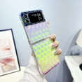 thumbnail image 1 of for Samsung Galaxy Z Flip 4 5G Case for Women, Cute 3D Holographic Laser Gradient Glitter Bling Sparkly Shiny Hard PC Shockproof Clear Slim Girls Protective Case for Galaxy Z Flip 4 5G, Green, 1 of 6