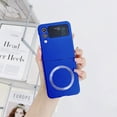 thumbnail image 1 of for Samsung Galaxy Z Flip 4 5G Matte Case, Compatible with MagSafe Shockproof Ultra Thin Hard PC Shookproof Folding Anti-Drop Wear-Resistant for Samsung Galaxy Z Flip 4 6.7 inch,Blue, 1 of 8