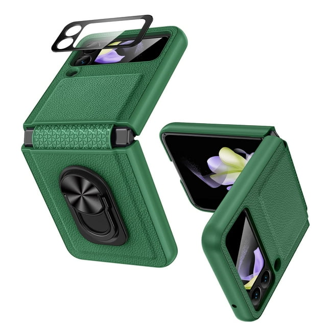 for Samsung Galaxy Z Flip 4 Case, Galaxy Z Flip 4 Kickstand Case with