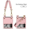 thumbnail image 1 of for Samsung Galaxy Z Flip 4 Case with Luxury Detachable Chain Wristband Strap Bracelet Cute Case for Girls Women 3D Love Heart Slim Design Clear Shockproof PC Cover for Galaxy Z Flip 4 5G, Pink, 1 of 9