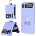thumbnail image 1 of Samsung Galaxy Z Flip 4 Case Shockproof Heavy Duty Protective Cover with Ring Phone Case for Galaxy Z Flip 4 5G-Purple, 1 of 7