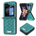 thumbnail image 1 of For Samsung Galaxy Z Flip 4 Phone Case, Premium PU Leather Back Cover Anti-Scratch Shockproof Anti-fall Non Slip Ultra Slim Phone Case Cover for Samsung Galaxy Z Flip 4,Green, 1 of 8