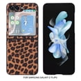 thumbnail image 1 of for Samsung Galaxy Z Flip 5 5G Case, Galaxy Z Flip 5 Leather Case, PU Leather + Hard PC Shell Ultra Thin Slim Durable Protective Phone Case Cover for Samsung Galaxy Z Flip5 5G 2023, Leopard Print, 1 of 8