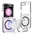thumbnail image 1 of for Samsung Galaxy Z Flip 5 Case, Compatible with MagSafe, Military-Grade Protection, Yellowing Resistant, Scratch-Resistant Back, Magnetic Hybrid Hard PC+Soft TPU Phone Case,Black, 1 of 6