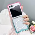 thumbnail image 1 of for Samsung Galaxy Z Flip 5 Case Crystal Gradient Clear Luxury Elegant Magnetic Case [Support for Magsafe] Camera Protector Soft TPU Shockproof Protective Galaxy Z Flip 5 Case -Pink Blue, 1 of 6