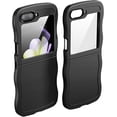 thumbnail image 1 of for Samsung Galaxy Z Flip 5 Case, Cute Samsung Z Flip 5 Case Wavy Aesthetic Curly Wave Frame Case for Women Men Slim Soft TPU Shockproof Protective Bumper Cover, Black, 1 of 9
