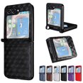 thumbnail image 1 of for Samsung Galaxy Z Flip 5 Case Luxury PU Leather Diamond Patterned Wallet Cover, Protective Phone Case Card Slots Pocket Comprehensive Protection Case for Samsung Galaxy Z Flip 5,Black, 1 of 13