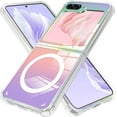 thumbnail image 1 of for Samsung Galaxy Z Flip 5 Case Magnetic 【Support for Magsafe】 Bling Laser Florescent Iridescent Crystal Luxury Case Camera Protector + 2* Screen Protector Shockproof Edge Cover Case, 1 of 6