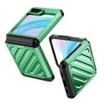 thumbnail image 1 of for Samsung Galaxy Z Flip 5 Case: Military Grade Protection Shockproof Cell Phone Hard PC + TPU Rubber Cover Protective Rugged Drop Proof Anti Scratch Armor Case For Samsung Galaxy Z Flip5, Green, 1 of 5