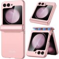 thumbnail image 1 of for Samsung Galaxy Z Flip 5 Case with Screen Protector, Galaxy z flip 5 Case with Hinge Protection Anti-Fingerprint Matte Ultra-Thin Cover Case for Galaxy Z Flip 5 2023(Pink), 1 of 14