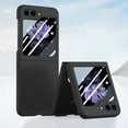 thumbnail image 1 of for Samsung Galaxy Z Flip 5 Phone Case, Luxury Ultra Slim Frosted Drop Protective Heavy Duty Shockproof Anti-falling Anti-fingerprint Case Cover for Samsung Galaxy Z Flip 5, Black, 1 of 9