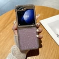 thumbnail image 1 of for Samsung Galaxy Z Flip 6 5G Case, Luxury 3D Flash Diamond Sparkle Rhinestone Crystal Bling Glitter Shockproof Hard PC Phone Case for Women Girls for Samsung Galaxy Z Flip 6 - Purple, 1 of 9