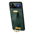 thumbnail image 1 of For Samsung Galaxy Z Flip 6 Case with Adjustable Wristband Strap Kickstand, Hand Strap Grip Loop LUXURY PU Leather Case,Shockproof Protection Cover for Women Men For Samsung Galaxy Z Flip 6,Darkgreen, 1 of 6