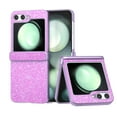 thumbnail image 1 of for Samsung Galaxy Z Flip 6 Case Bling Glitter for Girls Women Cute Shiny Sparkle Sequin, Anti-Fingerprint,Four-Corner Shockproof Cover Protective Phone Case for Samsung Z Flip 6,Purple, 1 of 5