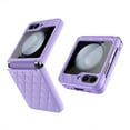 thumbnail image 1 of Samsung Galaxy Z Flip 6 Case with Hinge Protection, Full Protective Slim Cover Protective Body (PC) with Hinge Protector (TPU), Compatible with Samsung Galaxy Z Flip 6 5G, Purple, 1 of 7