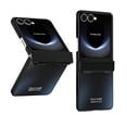 thumbnail image 1 of for Samsung Galaxy Z Flip 6 Case with Hinge Protection, Plating Ultra Slim Case Scratch-Resistant Hard PC Protective Shockproof Anti-Fingerprint Phone Cover for Samsung Galaxy Z Flip 6, Black, 1 of 7