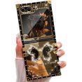 thumbnail image 1 of for Samsung Galaxy Z Flip 6 Case with Kickstand, Glitter Foldable Bling Butterfly Stand Mirror Back Gold Plated Shockproof Protective Elegant Cute Woman Girly Soft Cover for Z flip 6 (Black), 1 of 12