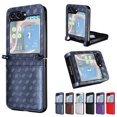 thumbnail image 1 of for Samsung Galaxy Z Flip 6 Case Luxury PU Leather Diamond Patterned Wallet Cover, Protective Phone Case Card Slots Pocket Comprehensive Protection Case for Samsung Galaxy Z Flip 6,Blue, 1 of 13