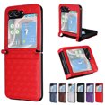 thumbnail image 1 of for Samsung Galaxy Z Flip 6 Case Luxury PU Leather Diamond Patterned Wallet Cover, Protective Phone Case Card Slots Pocket Comprehensive Protection Case for Samsung Galaxy Z Flip 6,Red, 1 of 13