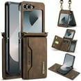 thumbnail image 1 of for Samsung Galaxy Z Flip 6 Case ,Magnetic Buckle Leather Detachable Wallet Cover, Card Pocket Back Flip Kickstand Shockproof Business Slim Phone Case For Samsung Galaxy Z Flip 6,
Coffee, 1 of 12