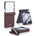 thumbnail image 1 of for Samsung Galaxy Z Flip 6 Case with Stylus Holder & Stylus, for Galaxy Z Flip 6 Case with Magnetic Hinge Protection & Tempered Glass Screen Protector, Drop Protective Anti-Scratch, Winered, 1 of 10