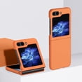 thumbnail image 1 of for Samsung Galaxy Z Flip 6 Matte Liquid Silicone Hard [Lightweight] [Shockproof] [Drop-Proof] [Anti-Scratch] Full Body Rugged Slim Fit Protective Phone Case for Samsung Galaxy Z Flip 6,Orange, 1 of 9