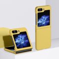 thumbnail image 1 of for Samsung Galaxy Z Flip 6 Matte Liquid Silicone Hard [Lightweight] [Shockproof] [Drop-Proof] [Anti-Scratch] Full Body Rugged Slim Fit Protective Phone Case for Samsung Galaxy Z Flip 6,Yellow, 1 of 9