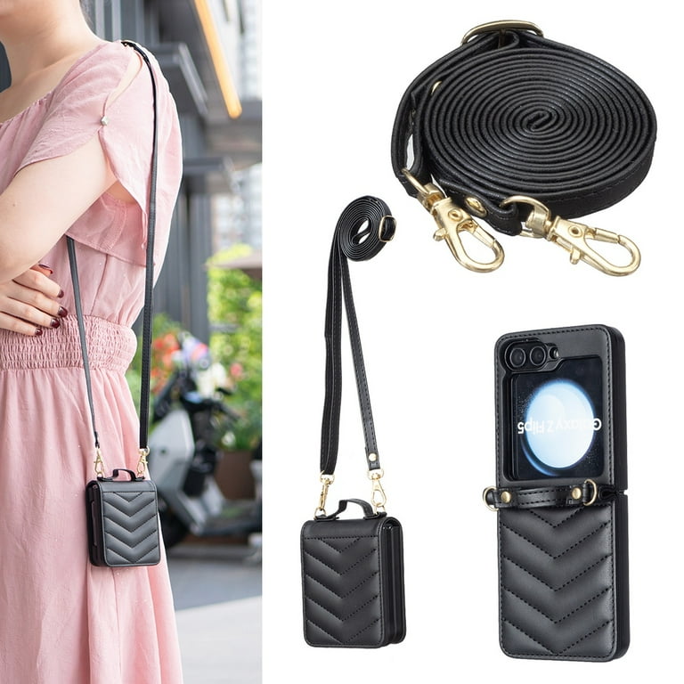 for Samsung Galaxy Z Flip 7 Case for Women Girls, Fashion PU