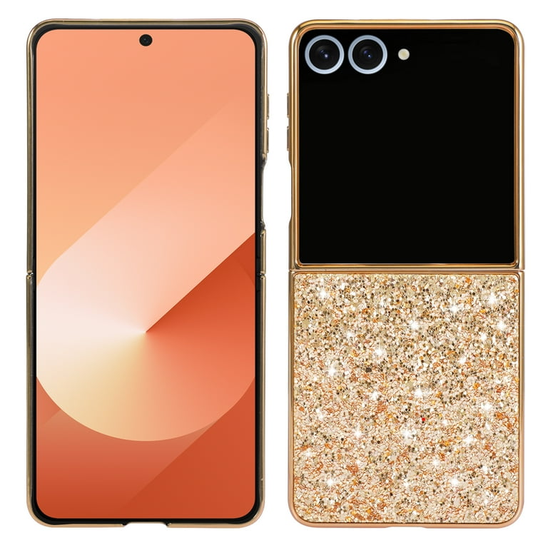 for Samsung Galaxy Z Flip 7 Phone Case, Glitter Sparkle
