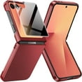 thumbnail image 1 of for Samsung Galaxy Z Flip 7 Privacy Case,Samsung Flip 7 Phone Case Built-in Anti Spy Screen Protector,Hard PC Ultra-Thin Full Body Cover Shockproof Protective Cases for Galaxy Z Flip7 5G,Red, 1 of 5