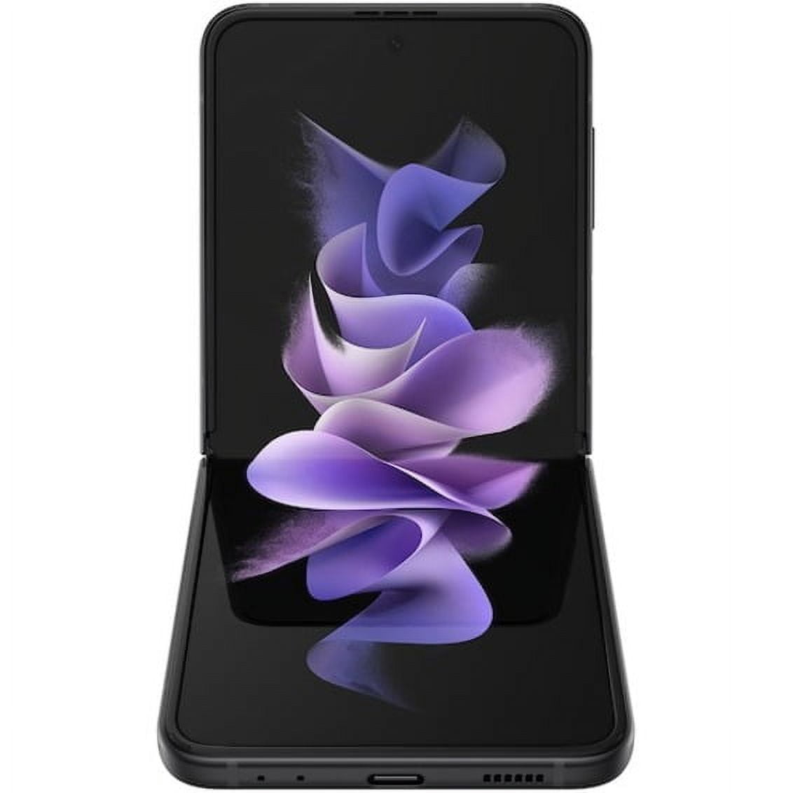 Samsung Galaxy Z Flip3 5G - 5G smartphone - dual-SIM - RAM 8 GB / Internal Memory 128 GB - OLED display - 6.7" - 2640 x 1080 pixels (120 Hz) - 2x rear cameras 12 MP, 12 MP - front camera 10 MP - phantom black