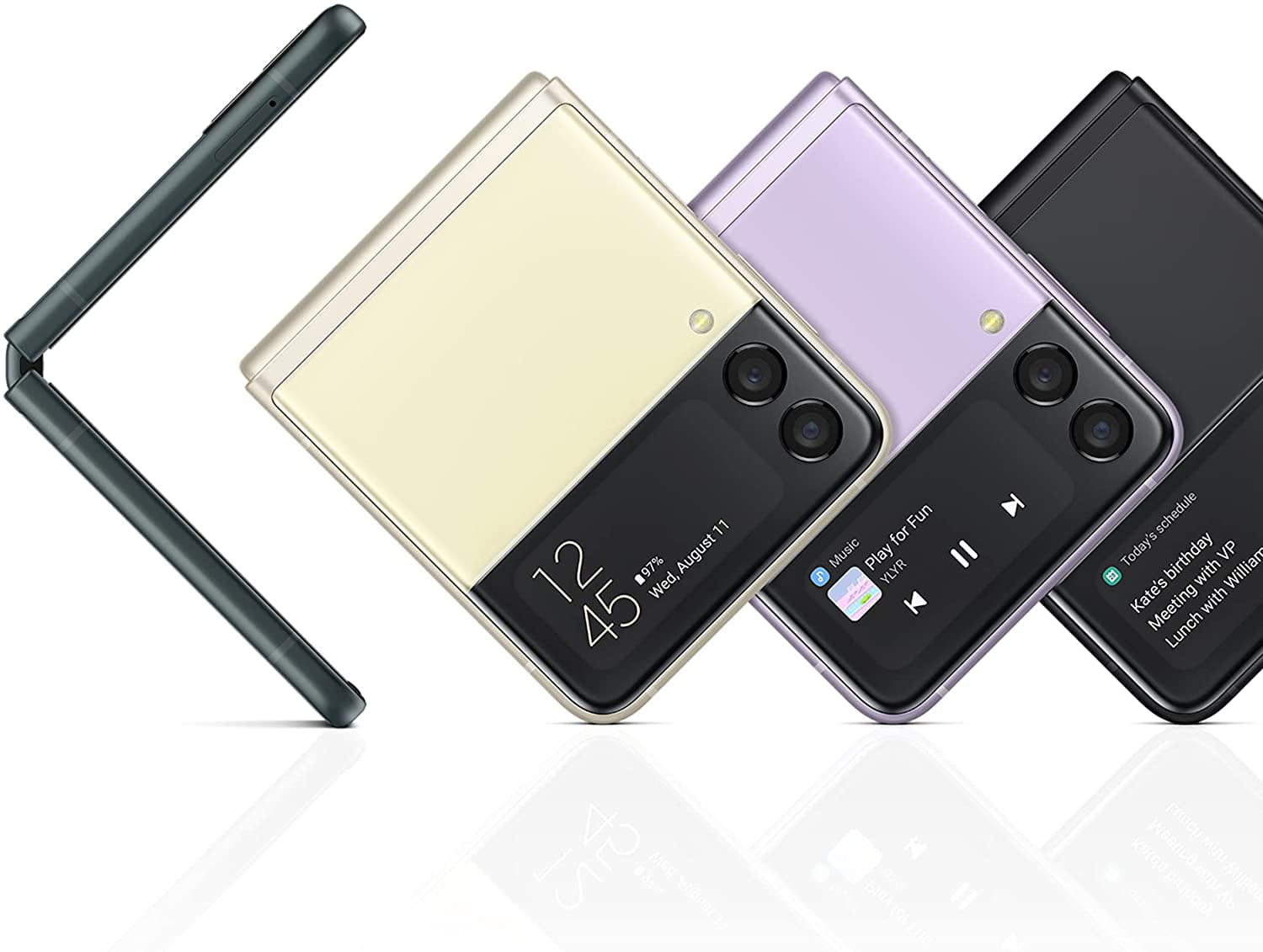 Samsung Galaxy Z Flip 3 5G SM-F711U1 128GB Black (US Model) - Factory  Unlocked Cell Phone - Excellent Condition