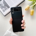 thumbnail image 1 of Samsung Galaxy Z Flip3 Case, Fashionable Slim Fit Shell Matte Lightweight Rugged PC Bumper Schokproof Anti-Scratch Phone Case for Samsung Galaxy Z Flip3 - Black, 1 of 13