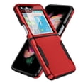 thumbnail image 1 of Samsung Galaxy Z Flip5 Heavy Duty Hinge Protector Phone Case,Rugged Shockproof Anti-Scratch and Durable Cover with 1 Pack Small Screen Protector  Galaxy Z Flip5 5G 2023,Red Black, 1 of 8