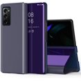 thumbnail image 1 of Samsung Galaxy Z Fold 2 Case, Luxury Mirror Design Clear View Smart Window Screen Display Case Support Wireless Charging Flip Phone Cover for Samsung Galaxy Z Fold 2 5G QH Purple, 1 of 10