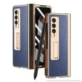 thumbnail image 1 of Samsung Galaxy Z Fold 3 5G Case with Built-in Screen Protector & S Pen Holder, Dteck Full Body Rugged Shockproof Case with Kickstand for Samsung Galaxy Z Fold3 5G 2021, Blue, 1 of 7