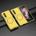 thumbnail image 1 of for Samsung Galaxy Z Fold 3 5G Matte Case, Compatible with MagSafe Shockproof Ultra Thin Hard PC Shockproof Folding Anti-Drop Wear-Resistant for Samsung Galaxy Z Fold 3, Yellow, 1 of 10